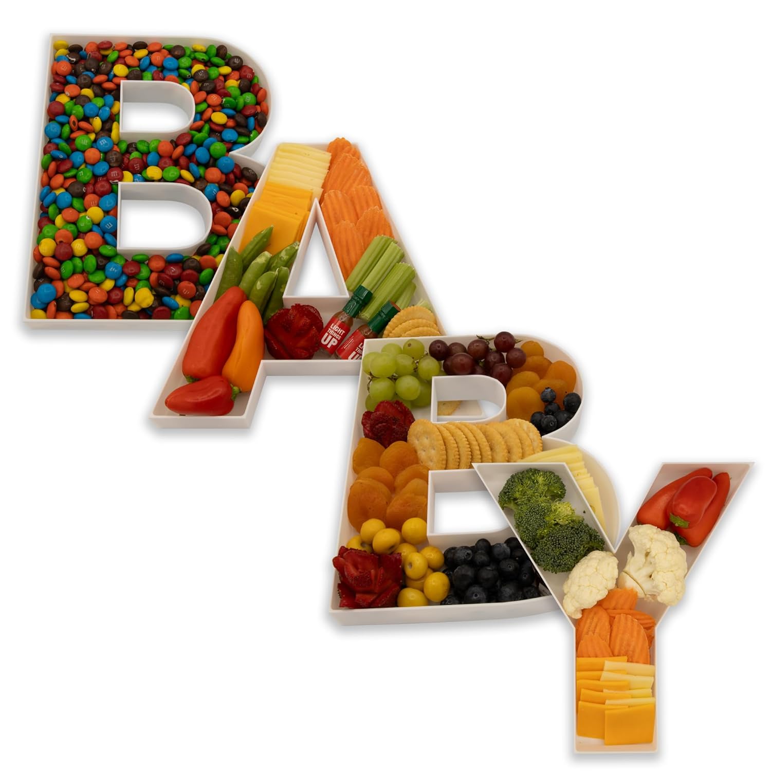 Baby Food Options - 음식 채울 수있는 편지 모양의 과자