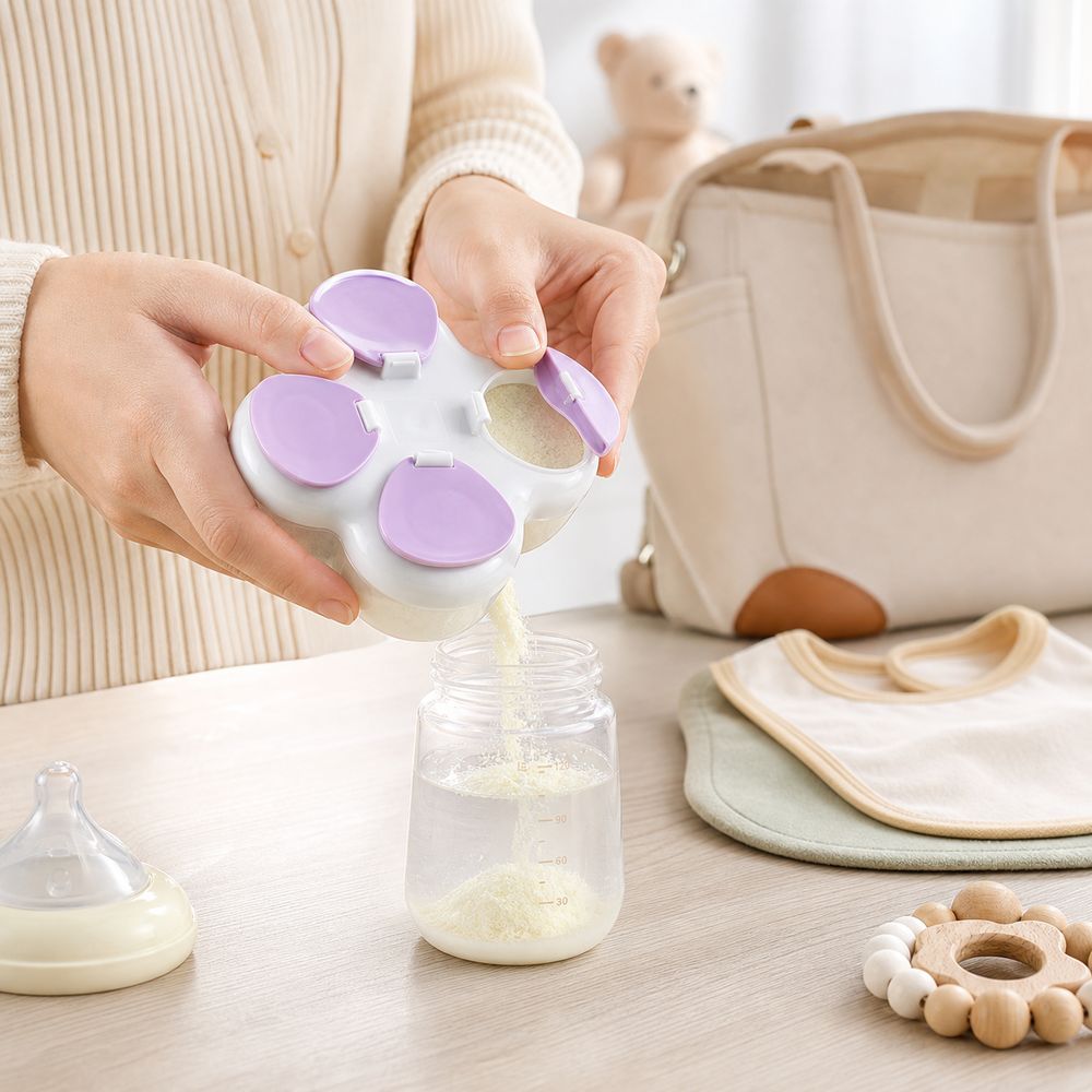 Baby Food Storage - 분할형 분유 디스펜서 720ml 4칸 분유통