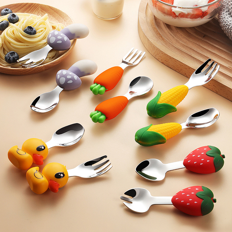Baby Food Eating - 304 스테인레스 스틸 어린이 식기 아기가
