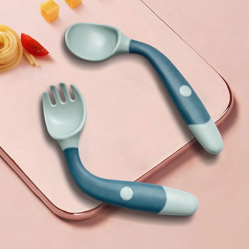 Baby Food Eating - 아기를위한 구부릴 수있는 실리콘 스푼 BPA