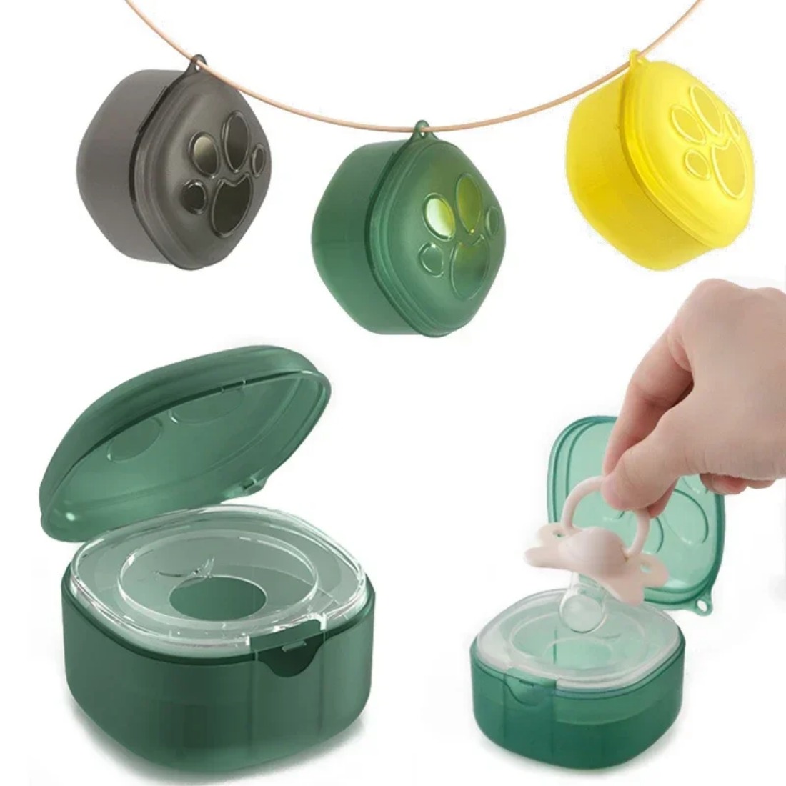 Baby Food Storage - 식품 등급 실리콘 젖꼭지 상자 아기
