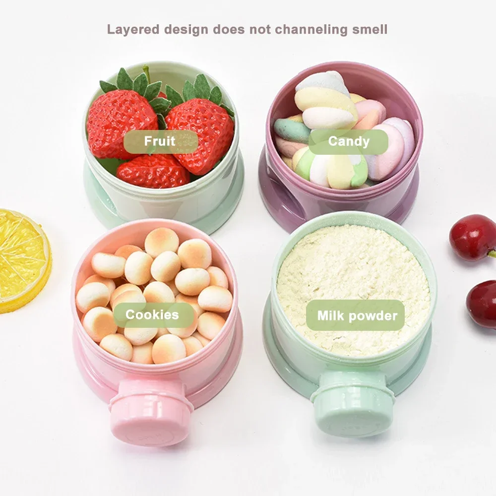 Baby Food For Travelling - 4단 분유 보관함 휴대용 여행용 다층