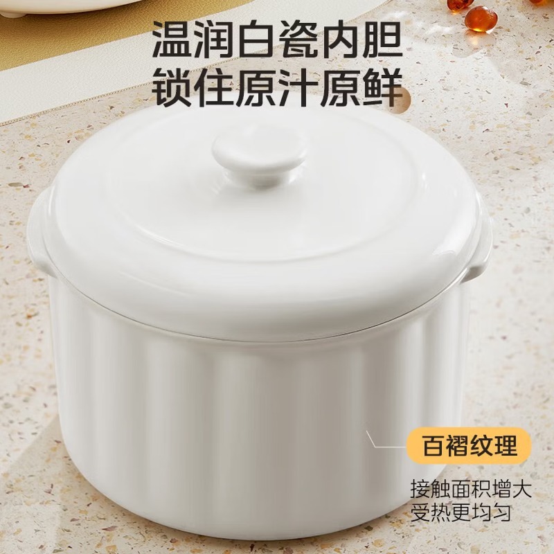 Baby Food Stew - 1~2인용 전기 스튜 냄비, 방수 스튜