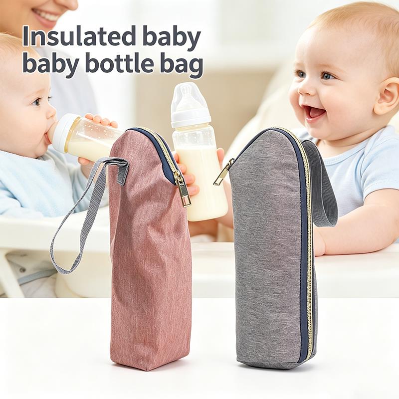 Baby Food Storage - 휴대용 아기 젖병 보온 가방, 지퍼가