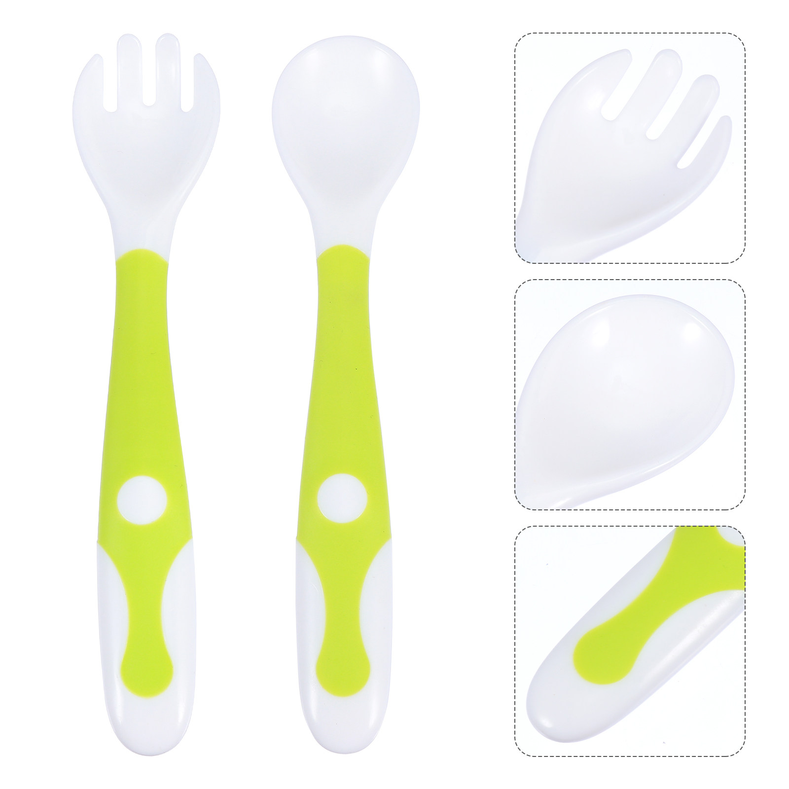 Baby Food Utensil - 1세트 아기용 스푼 포크 세트 고품질