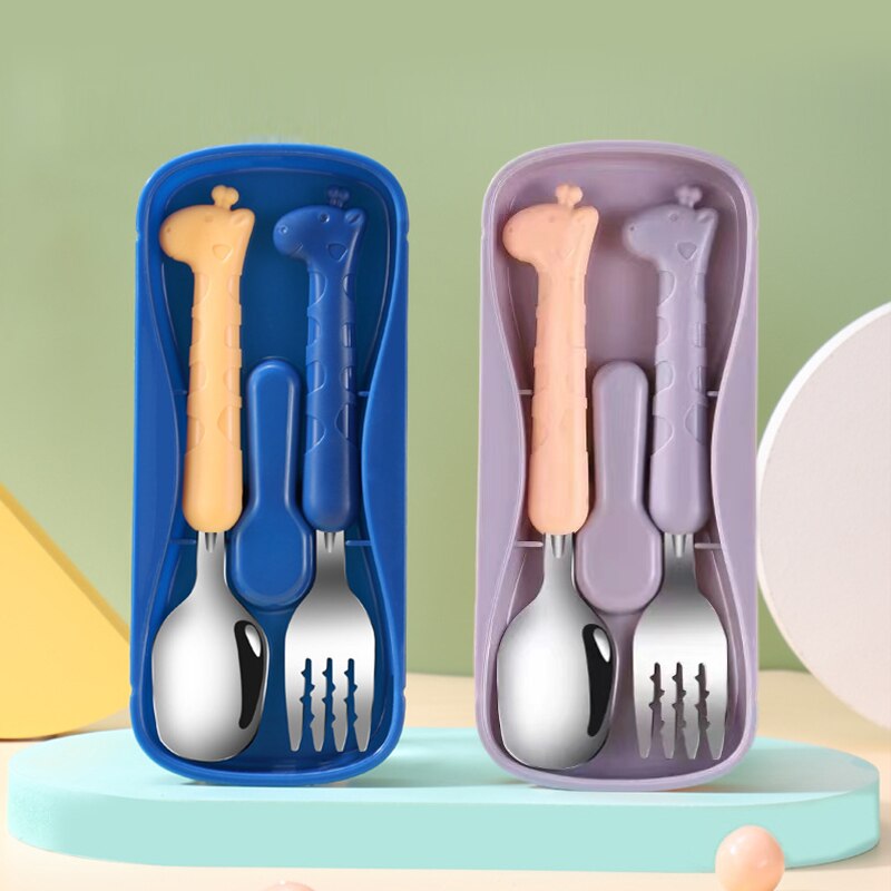 2PCS어린이 식기류 304 식품 등급 스테인레스 스틸 - Baby Food Eating 리뷰 및 가격