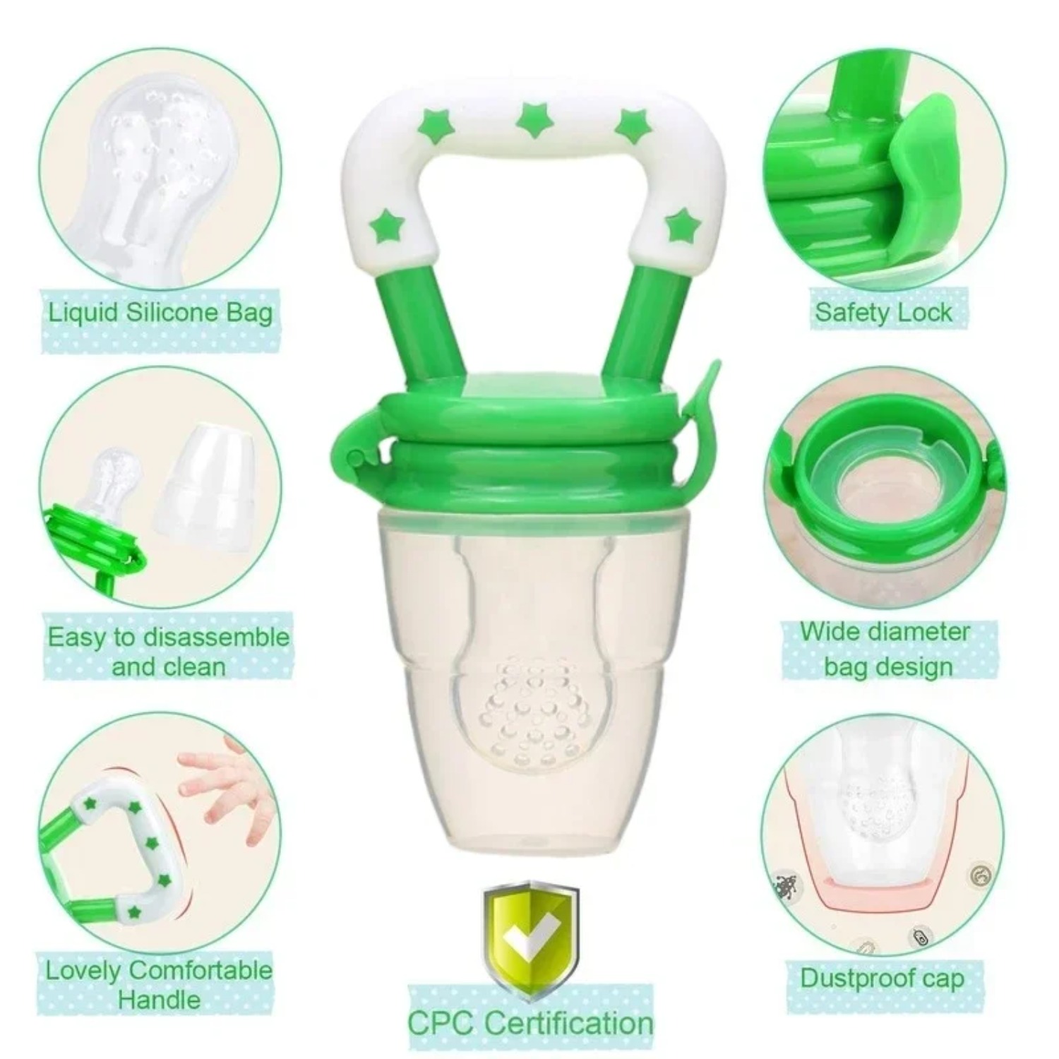 아기 과일 음식 피더/젖꼭지 식품 등급 실리콘 BPA  - Baby Food Product 리뷰 및 가격