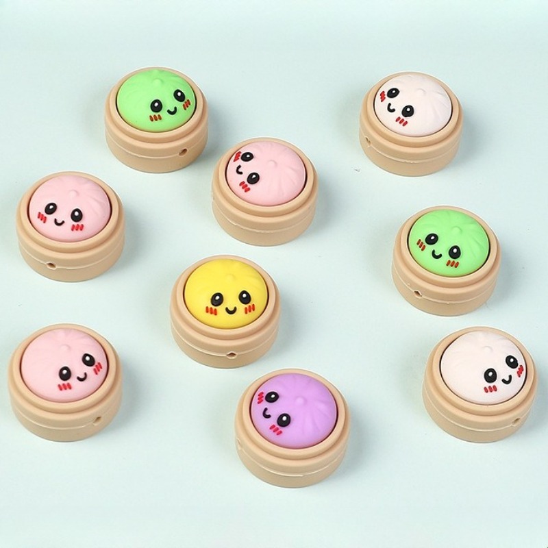 20pcs 새로운 3D 실리콘 비즈 식품 등급 만화 초 - Baby Food Home 리뷰 및 가격
