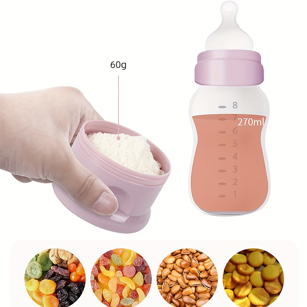 스트랩이 있는 대용량 아기 분유 용기, 분유 디스펜서, - Baby Food Options 리뷰 및 가격