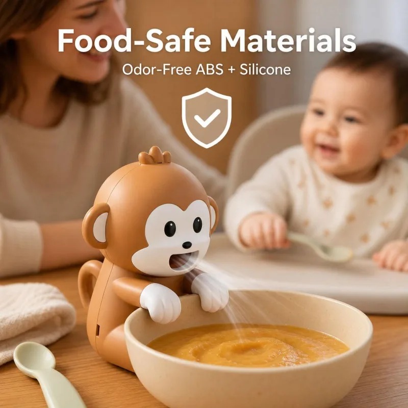 휴대용 원숭이 모양 음식 냉각 팬 USB 충전식 3단  - Baby Food For Travelling 리뷰 및 가격