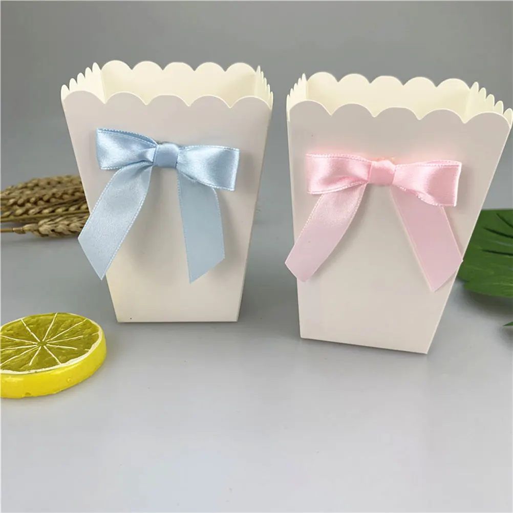 12pcs 핑크 보우 팝콘 상자 파티 용품 팝콘 선물  - Baby Food Options 리뷰 및 가격