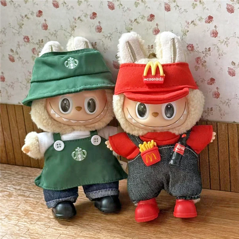 Labubu 인형 용 작업복 복장 의류 패스트 푸드 감 - Baby Food Apron 리뷰 및 가격