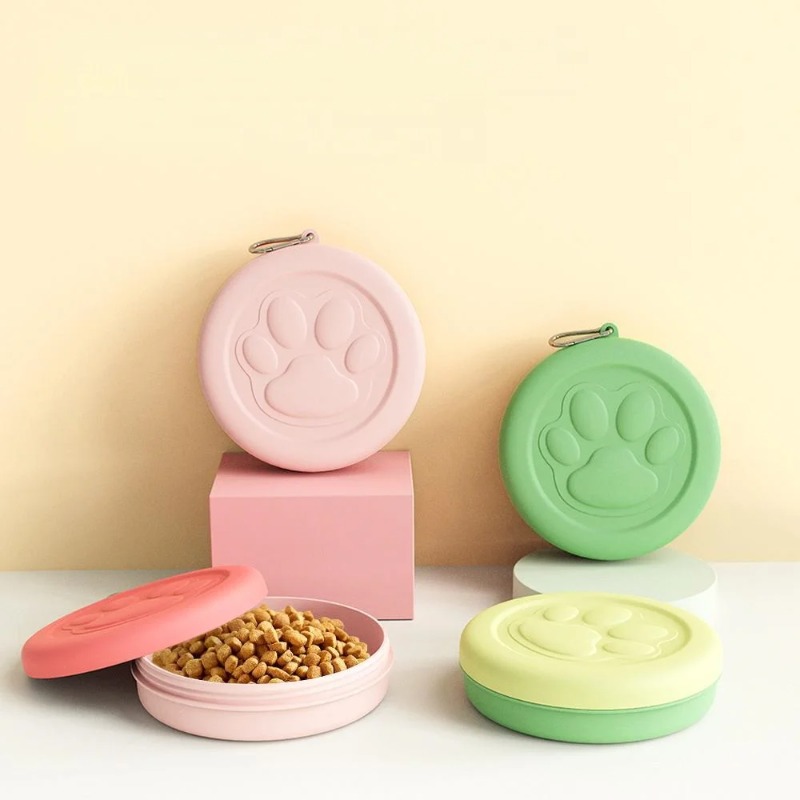 새로운 애완동물 야외 휴대용 강아지 사료 그릇 휴대용  - Baby Food Cat 리뷰 및 가격