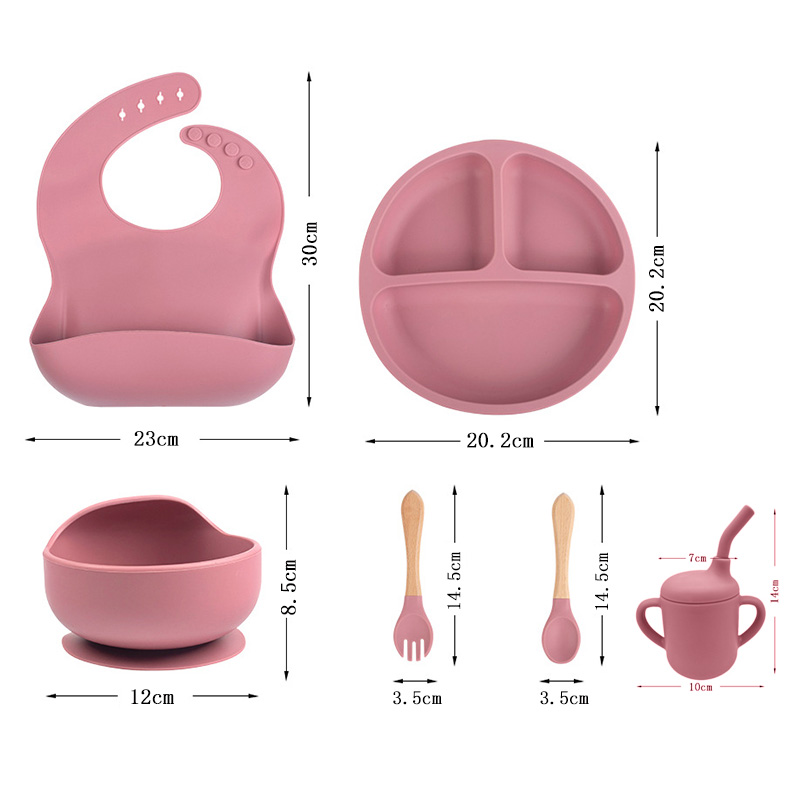 어린이 실리콘 식기 세트 아기 보완 식품 훈련 1/2/ - Baby Food Product 리뷰 및 가격