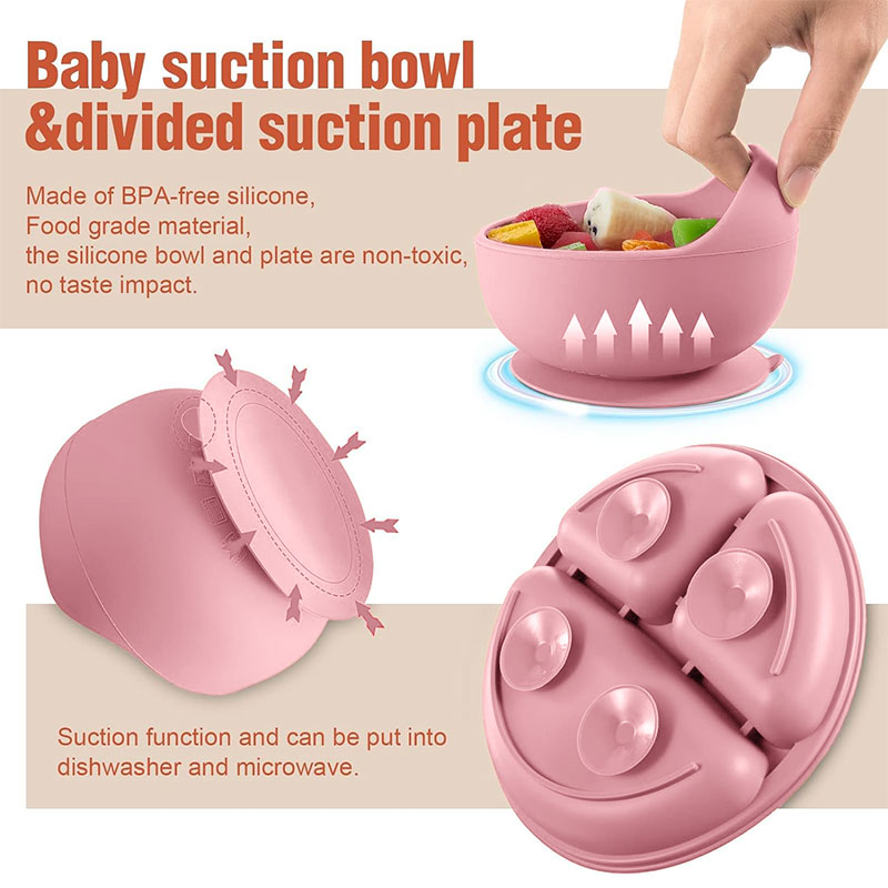 어린이 실리콘 식기 세트 아기 보완 식품 훈련 1/2/ - Baby Food Product 리뷰 및 가격