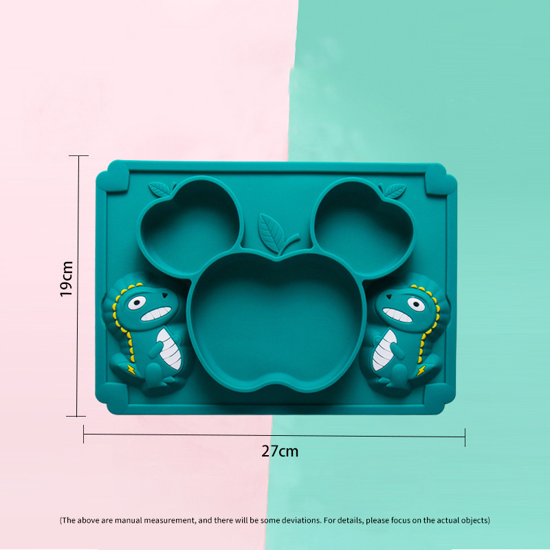 귀여운 실리콘 공룡 접시, 아기 보충 음식 그릇, 유아 - Baby Food Eating 리뷰 및 가격