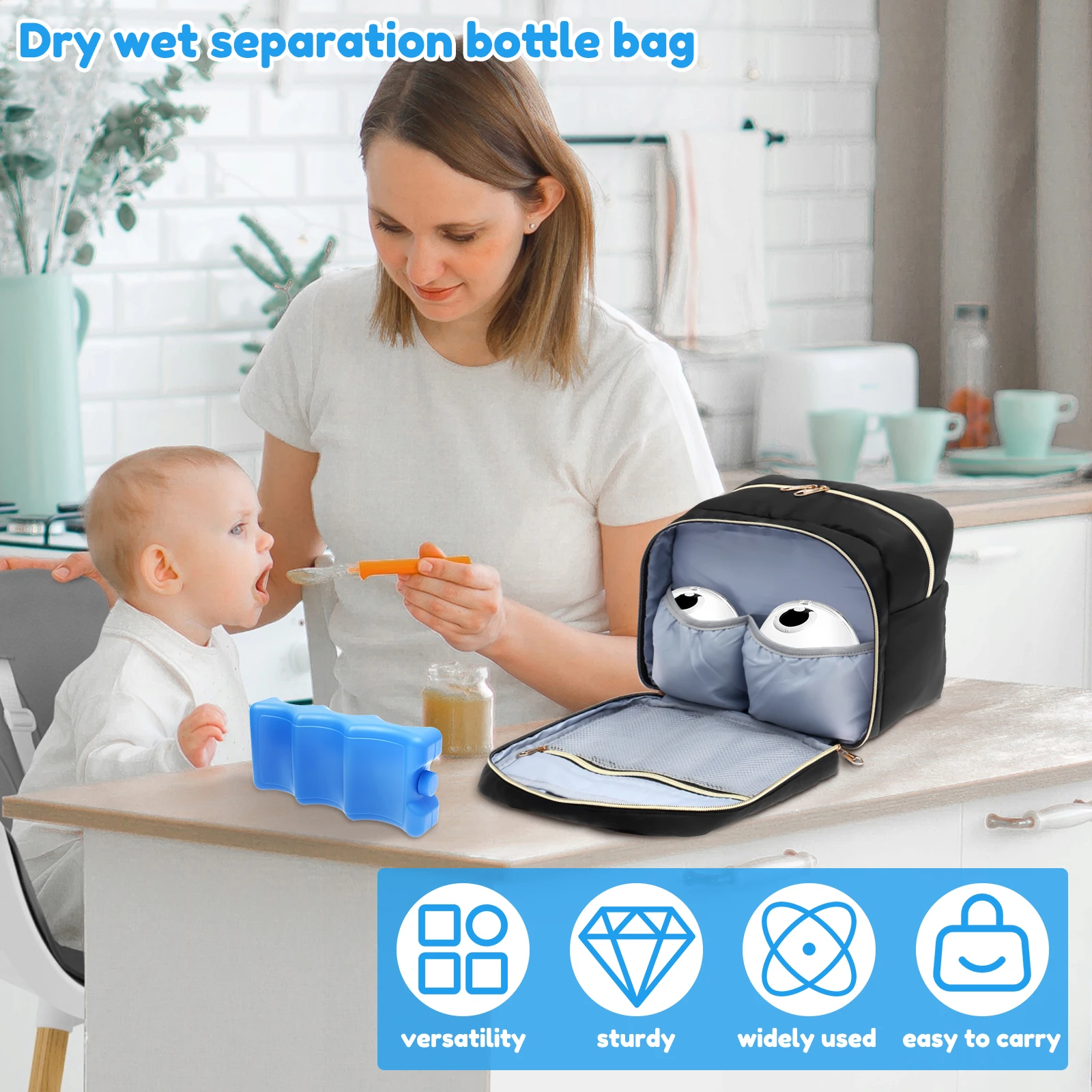 아이스팩과 방수 매트가 포함된 휴대용 모유 저장 가방, - Baby Food For Travelling 리뷰 및 가격