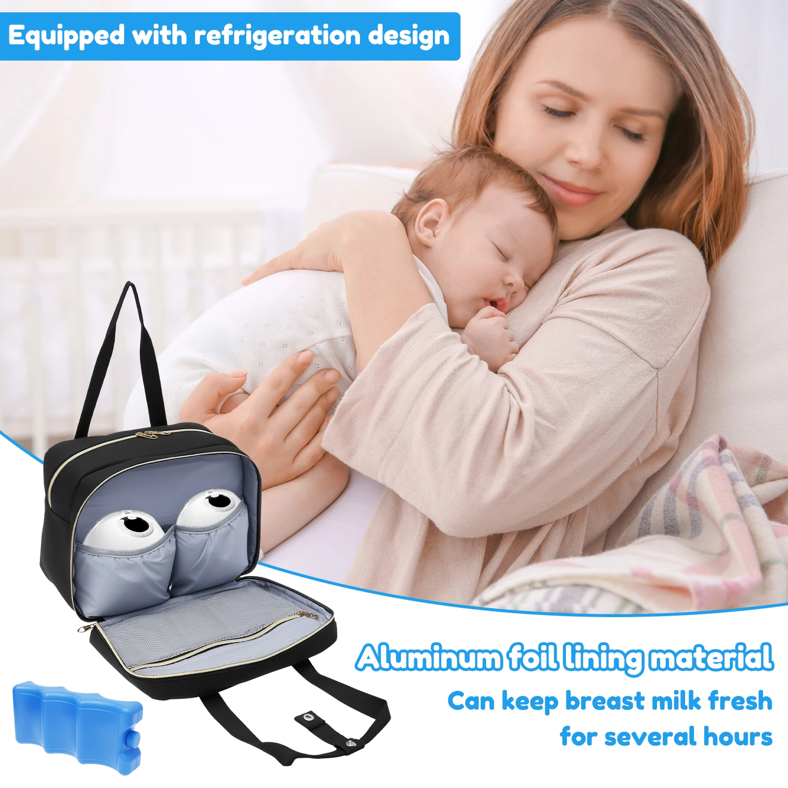 아이스팩과 방수 매트가 포함된 휴대용 모유 저장 가방, - Baby Food For Travelling 리뷰 및 가격