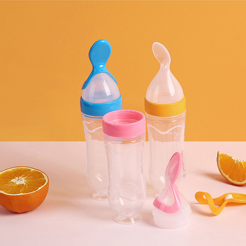 짜내는 먹이 병 실리콘 신생아 아기 훈련 쌀 시리얼 음 - Baby Food Utensil 리뷰 및 가격