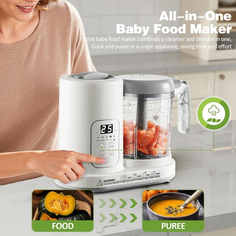 이유식 제조기 스티머 블렌더 4 in 1 자동 스팀 블 - Baby Food Stew 리뷰 및 가격
