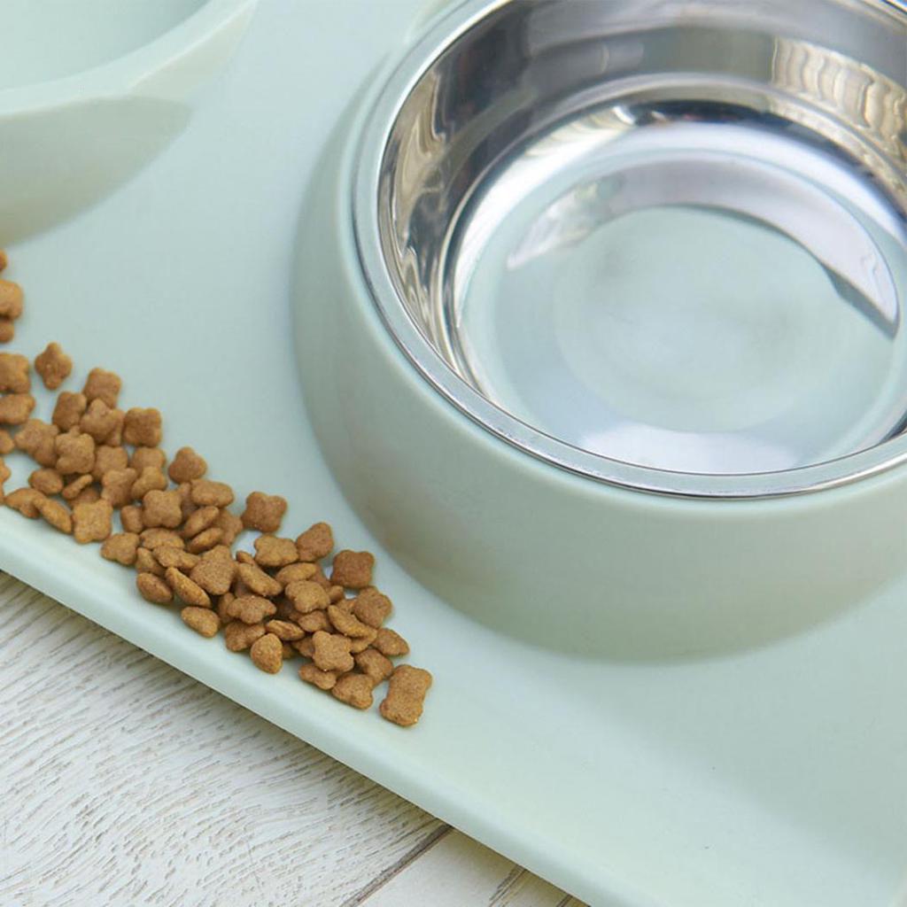 듀얼 보울 디자인 스테인레스 스틸 강아지 고양이 사료, - Baby Food Cat 리뷰 및 가격