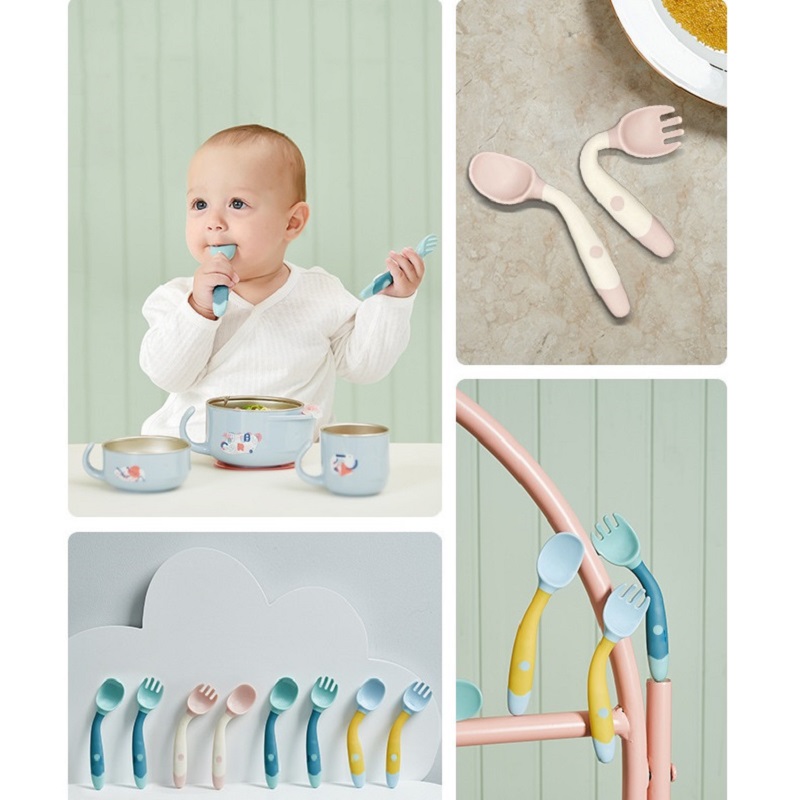 아기를위한 구부릴 수있는 실리콘 스푼 BPA 무료 식기 - Baby Food Eating 리뷰 및 가격