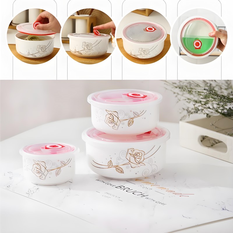 3 피스 세트, 고급 본 차이나 도시락 세트, 일본 스 - Baby Food Product 리뷰 및 가격