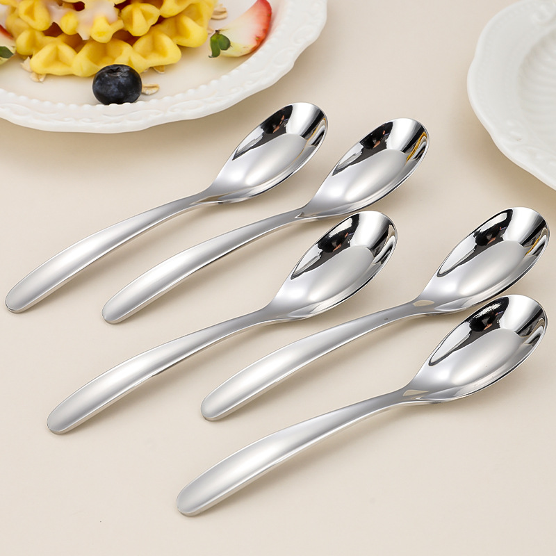 두꺼운 평평한 바닥 316 스테인레스 스틸 스푼 아기  - Baby Food Eating 리뷰 및 가격
