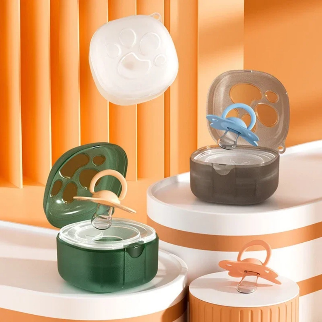 식품 등급 실리콘 젖꼭지 상자 아기 만화 젖꼭지 홀더  - Baby Food Storage 리뷰 및 가격