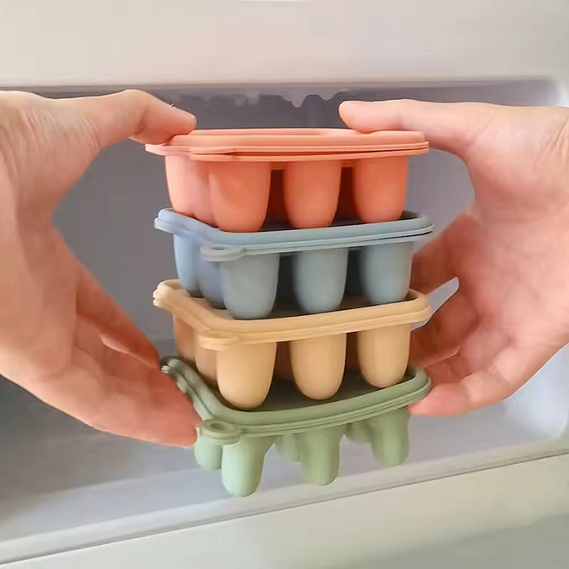 실리콘 이유식 냉동 트레이 뚜껑 포함 과일 음식 피더  - Baby Food Options 리뷰 및 가격