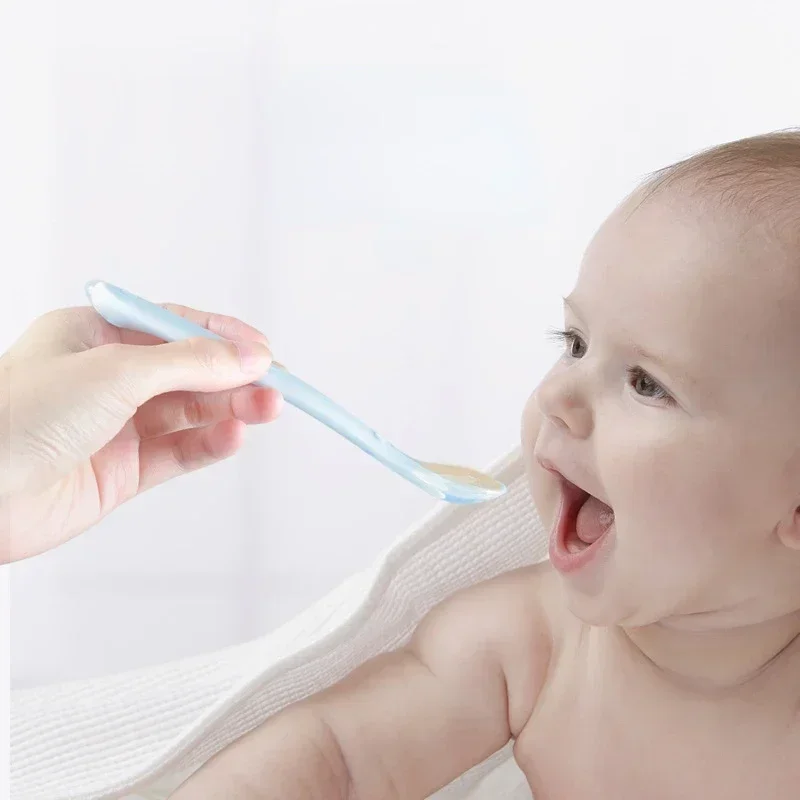 부드러운 실리콘 아기 숟가락 유아 보완 식품 먹이 훈련 - Baby Food Product 리뷰 및 가격