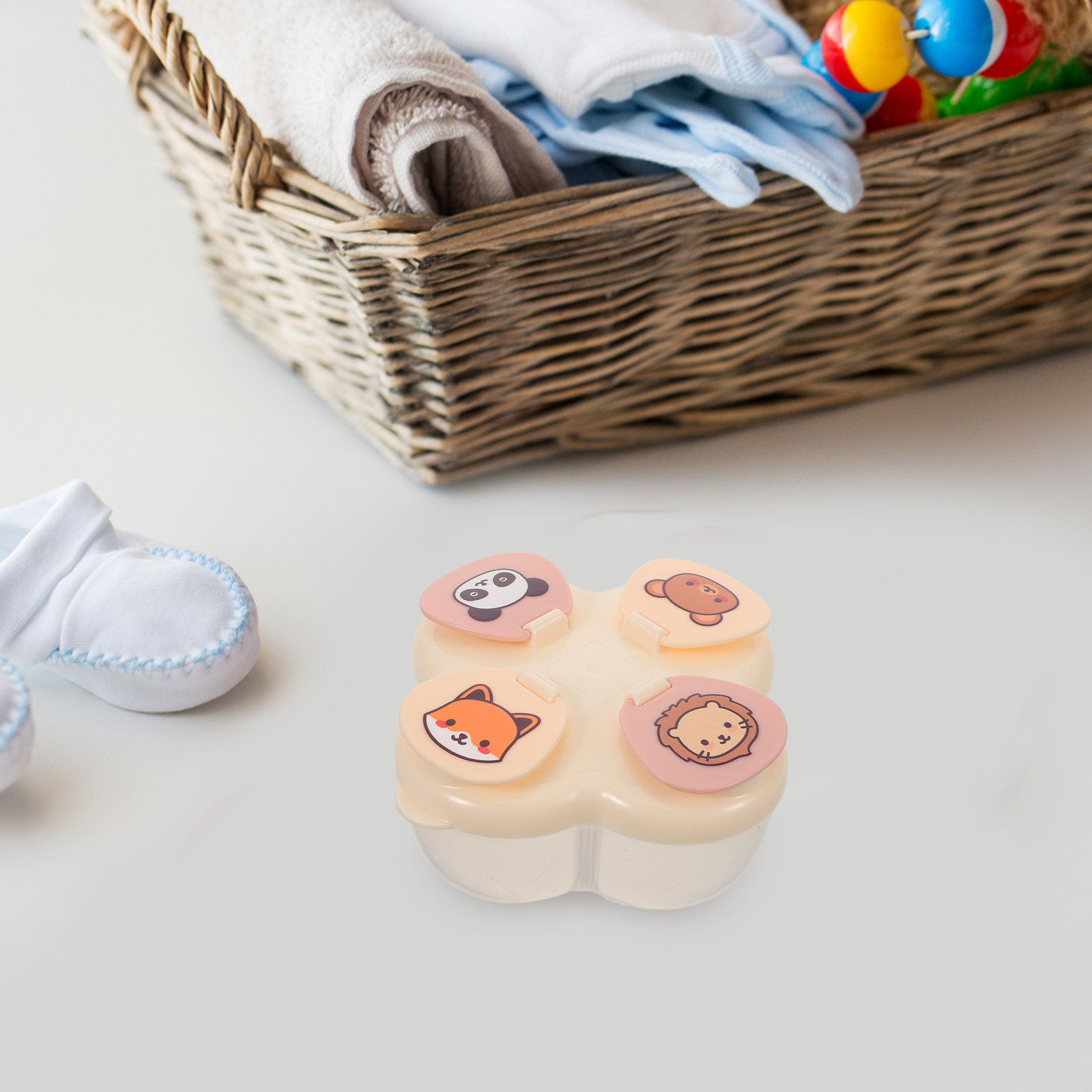 4칸 분리형 휴대용 분유통, 포뮬라 디스펜서 박스, 여 - Baby Food For Travelling 리뷰 및 가격