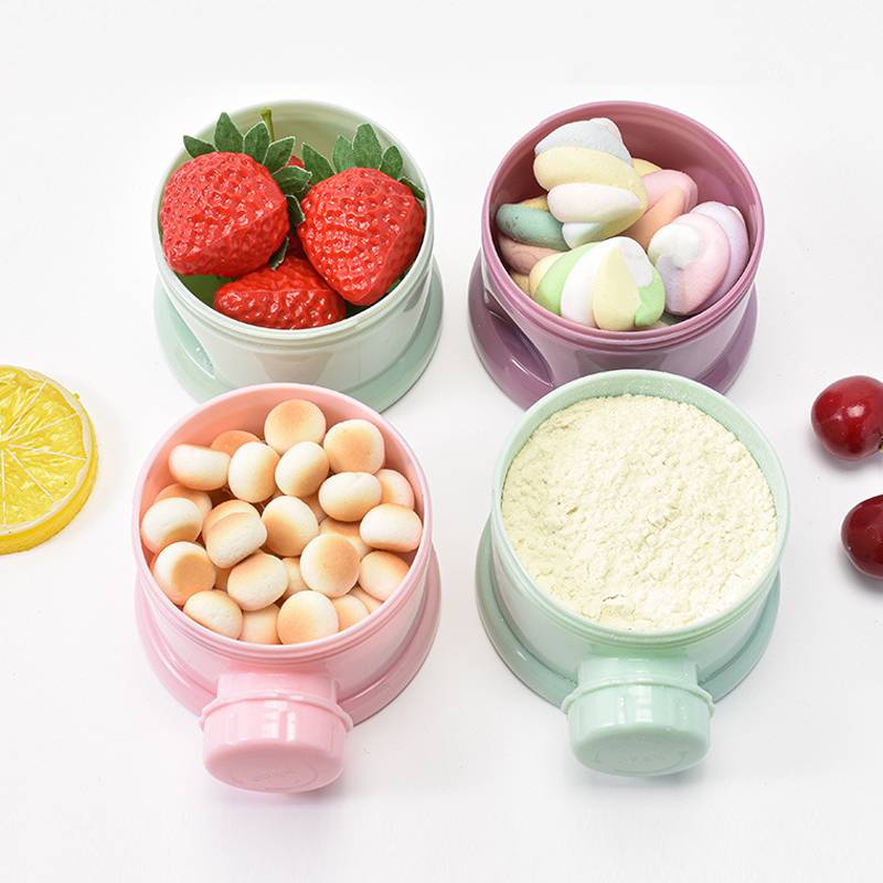 저장 3/4 계층 휴대용 식품 용기 분말 우유 분말 카 - Baby Food Options 리뷰 및 가격