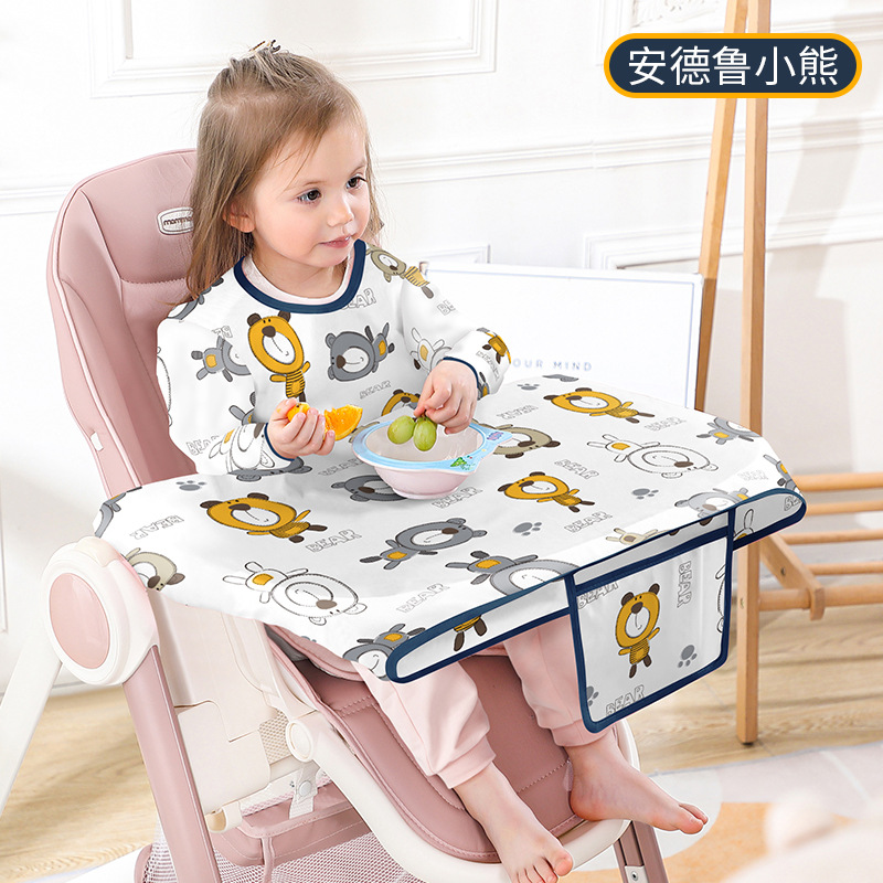 신생아 턱받이 테이블 커버 아기 식사 의자 가운, 방수 - Baby Food Apron 리뷰 및 가격