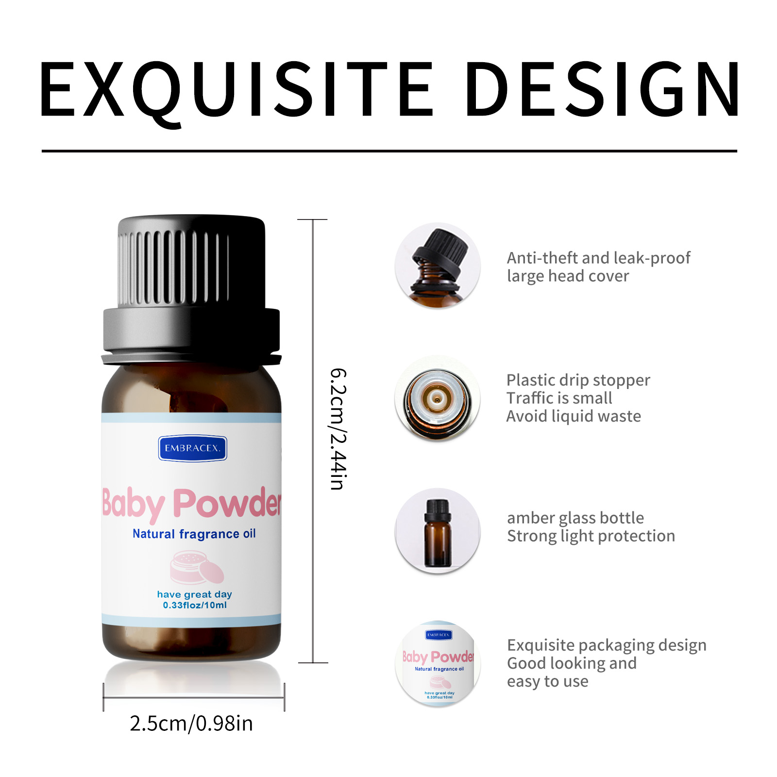 10ml 베이비 파우더 에센셜 오일 오래 지속되는 향기 - Baby Food Oil 리뷰 및 가격