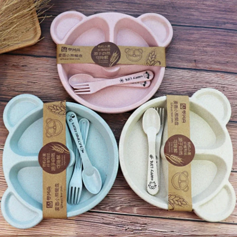 화상 방지 교육용 그릇, 스푼, 포크, 음식 식기, 안 - Baby Food Eating 리뷰 및 가격