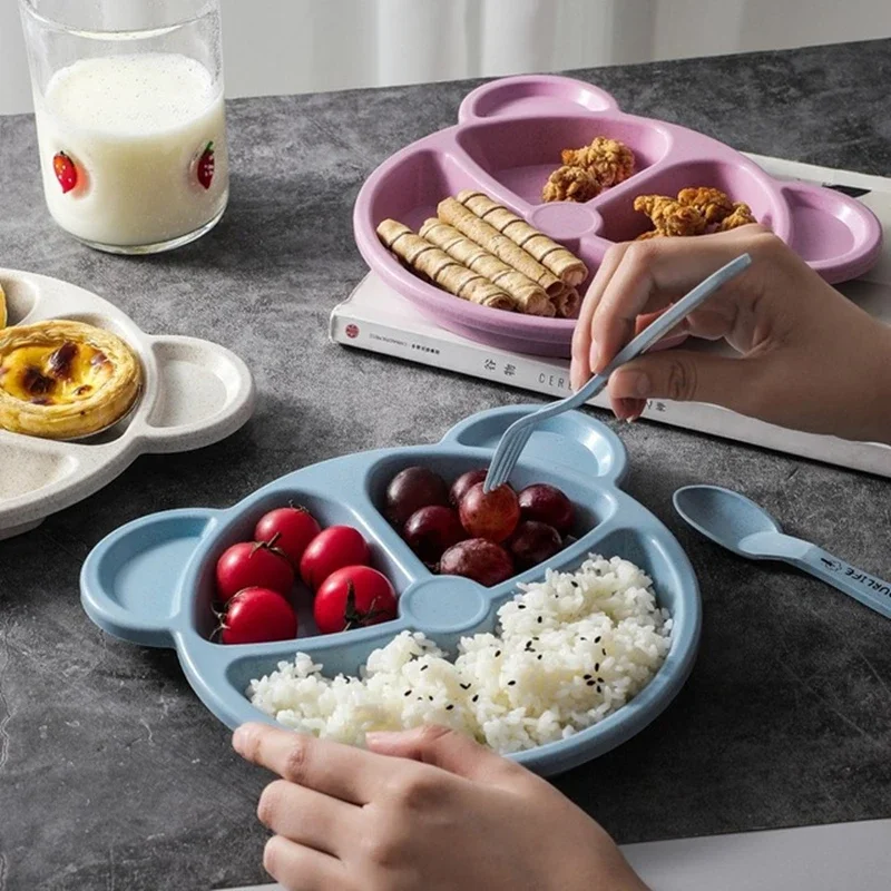 화상 방지 교육용 그릇, 스푼, 포크, 음식 식기, 안 - Baby Food Eating 리뷰 및 가격
