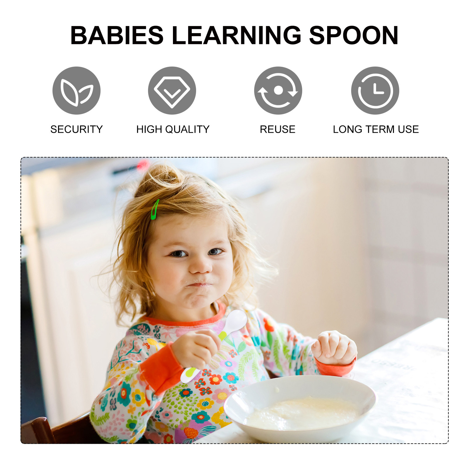 1세트 아기용 스푼 포크 세트 고품질 식품 등급 실리콘 - Baby Food Utensil 리뷰 및 가격