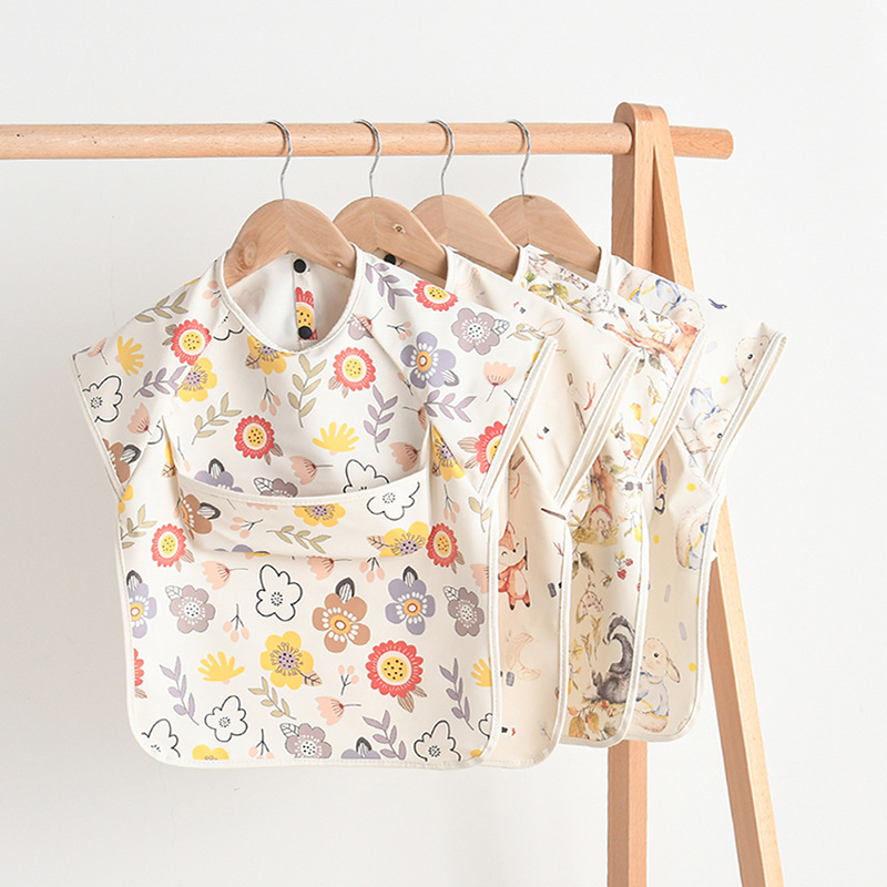 신생아 아기 Bibs 블라우스 방수 민소매 역방향 드레 - Baby Food Apron 리뷰 및 가격